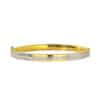 TOMEI Dual-Tone Bangle, Yellow Gold 916