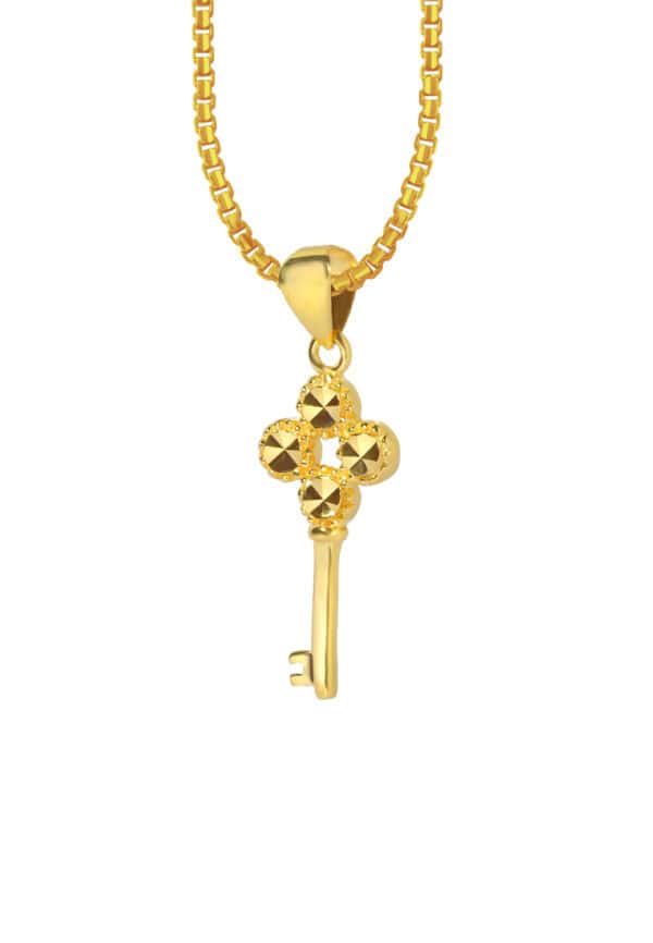 TOMEI Key Pendant, Yellow Gold 916