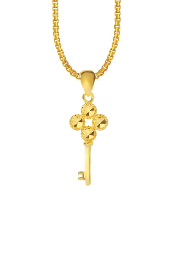 TOMEI Key Pendant, Yellow Gold 916