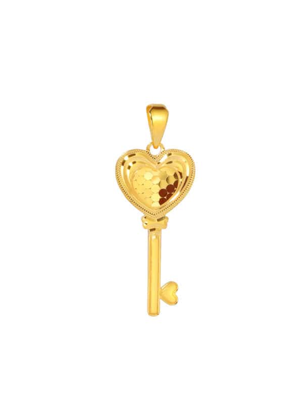 TOMEI Key Pendant, Yellow Gold 916