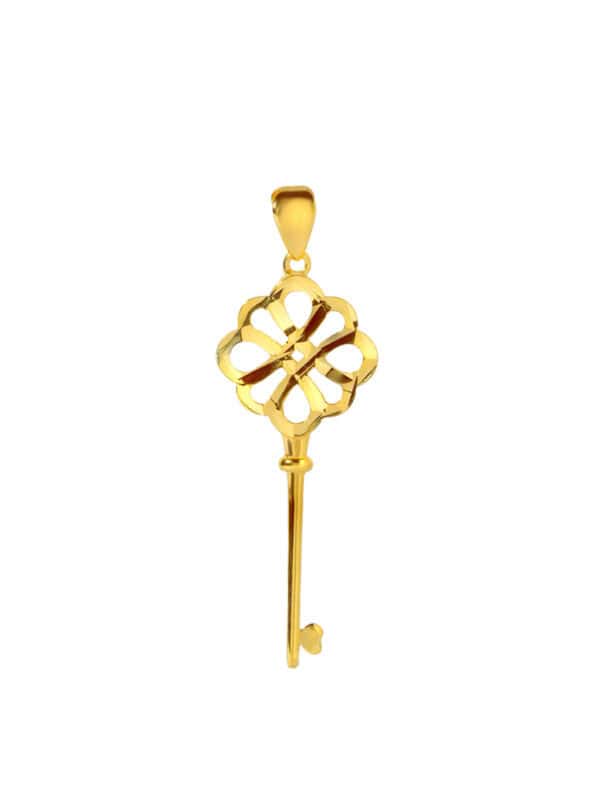 TOMEI Key Pendant, Yellow Gold 916