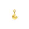 TOMEI Horse Shoe Abacus Pendant, Yellow Gold 916