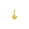 TOMEI Horse Shoe Abacus Pendant, Yellow Gold 916