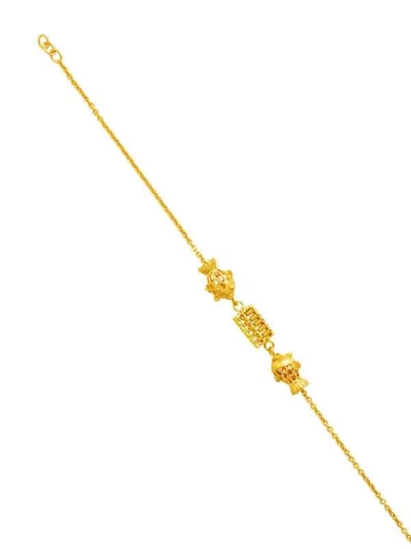TOMEI Fish & Abacus Bracelet, Yellow Gold 916