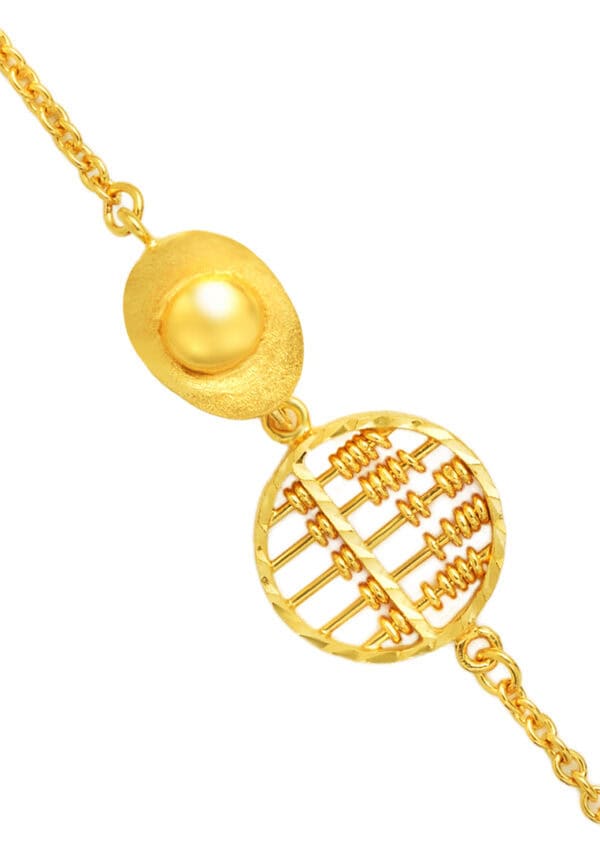 TOMEI Ingot Abacus Bracelet, Yellow Gold 916