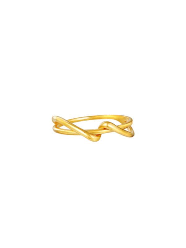 TOMEI Lusso Italia Ring, Yellow Gold 916