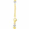 TOMEI Dual-Tone Love Bracelet, Yellow Gold 916