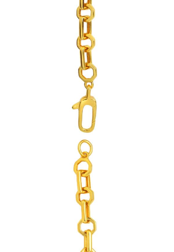 TOMEI Diamond Cut Collection Bracelet, Yellow Gold 916