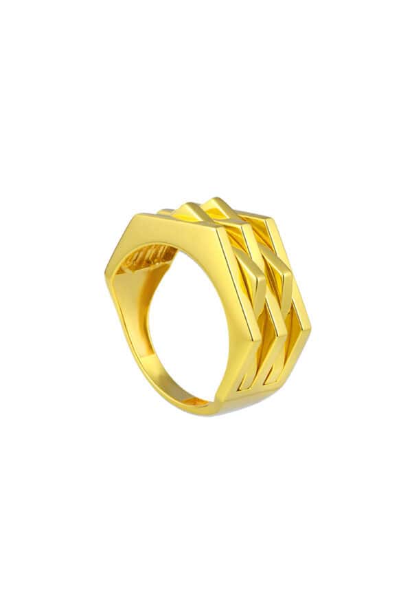 TOMEI Lusso Italia Ring, Yellow Gold 916