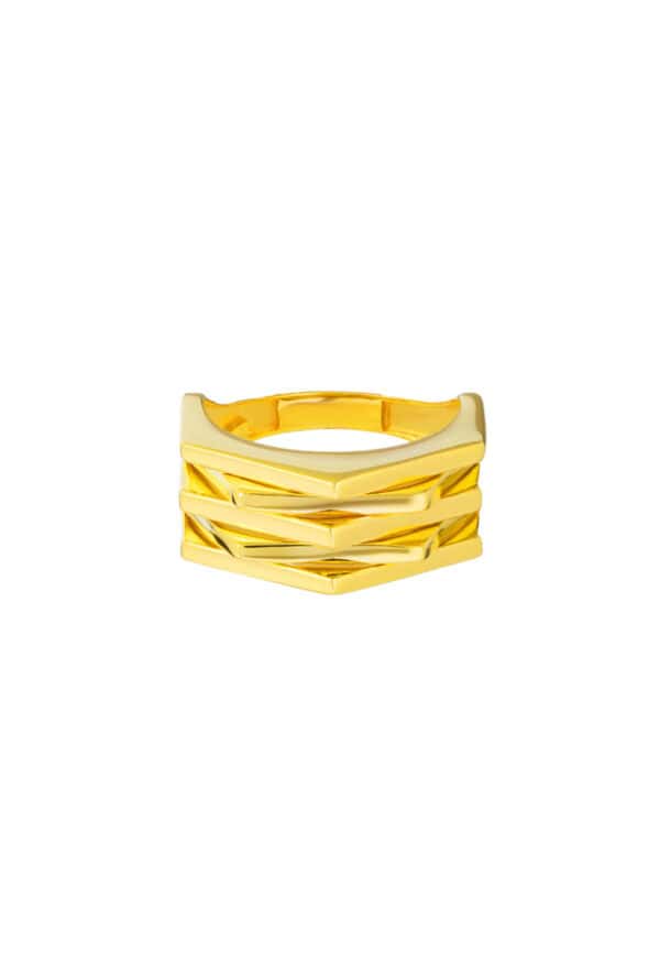 TOMEI Lusso Italia Ring, Yellow Gold 916