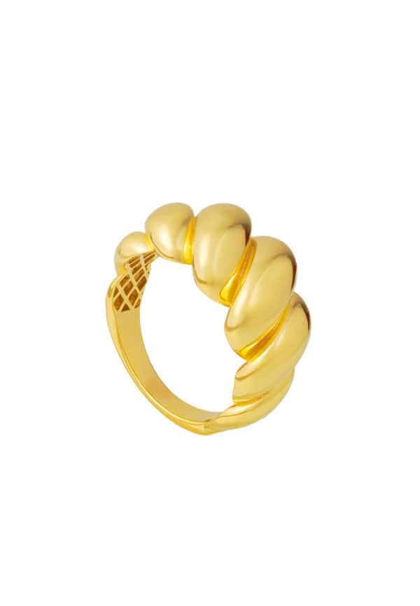 TOMEI Lusso Italia Ring, Yellow Gold 916