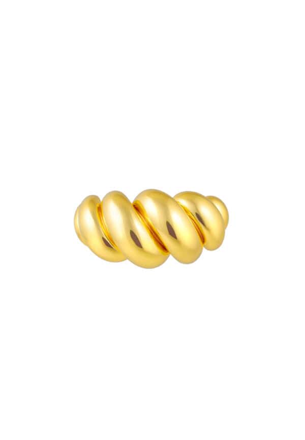 TOMEI Lusso Italia Ring, Yellow Gold 916