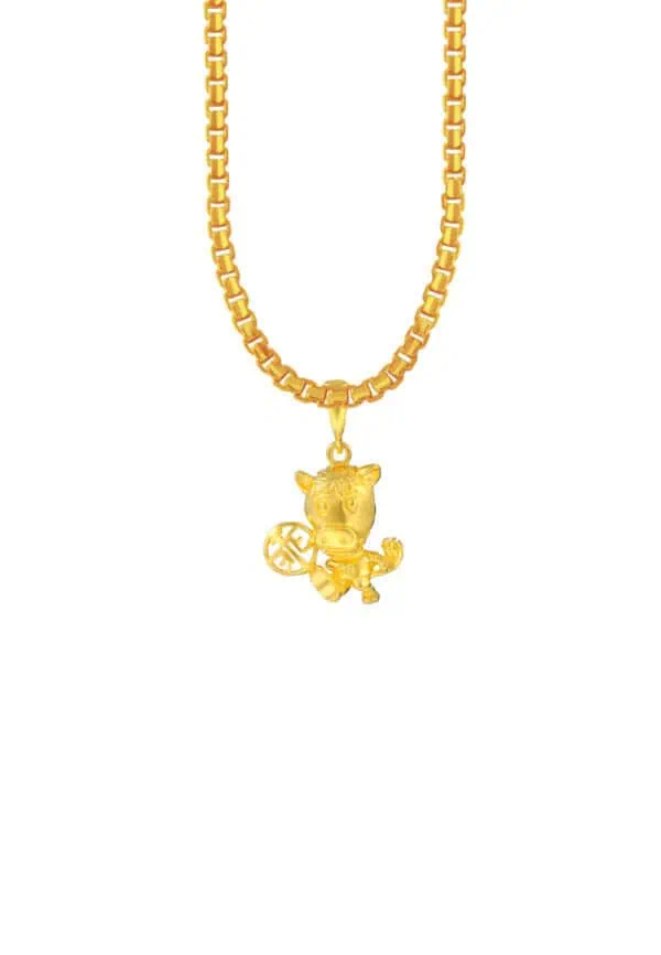 TOMEI Horse Pendant, Yellow Gold 916