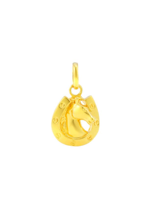 TOMEI Horse Pendant, Yellow Gold 916