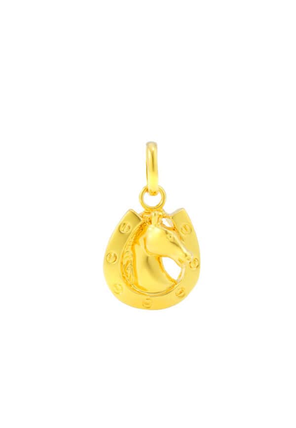 TOMEI Horse Pendant, Yellow Gold 916