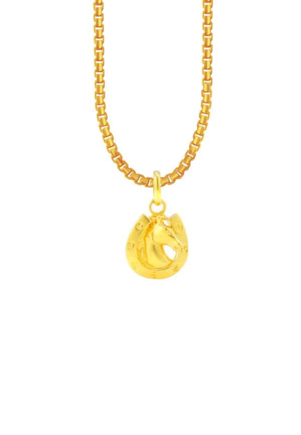 TOMEI Horse Pendant, Yellow Gold 916