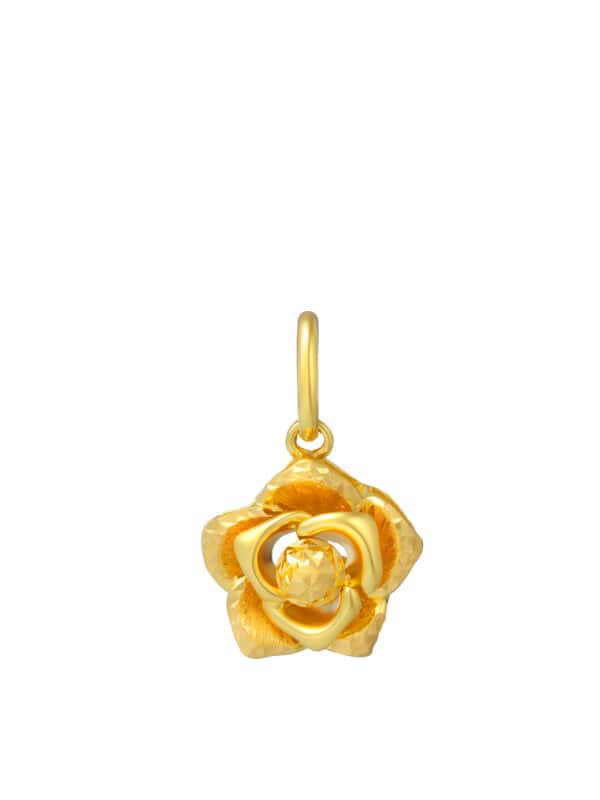 TOMEI Flower Pendant, Yellow Gold 916