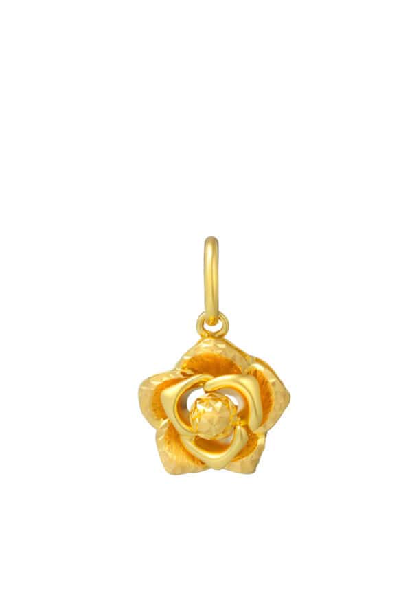 TOMEI Flower Pendant, Yellow Gold 916