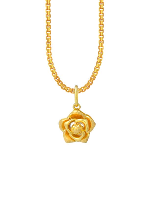TOMEI Flower Pendant, Yellow Gold 916