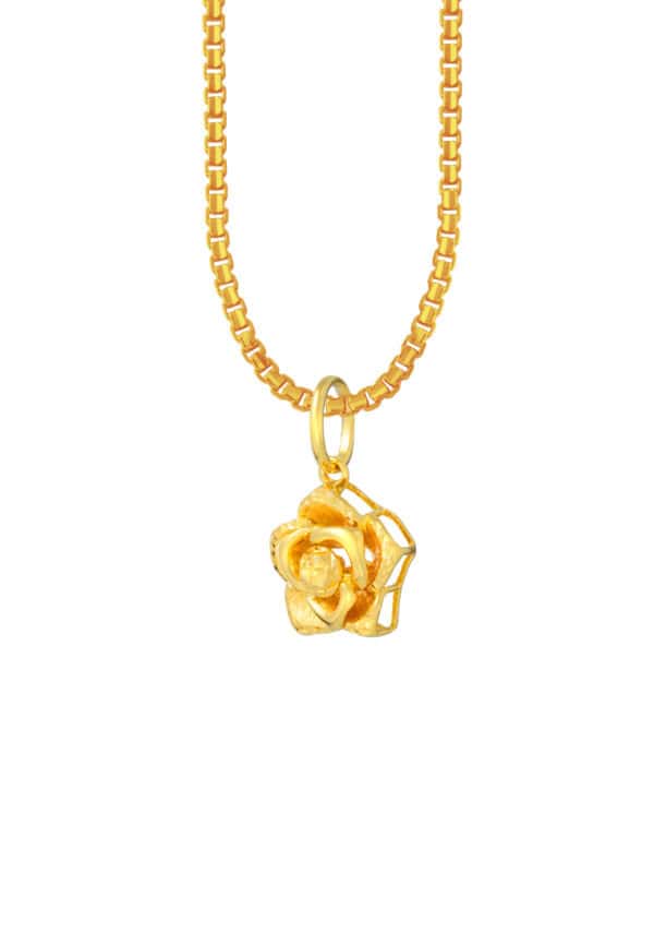 TOMEI Flower Pendant, Yellow Gold 916