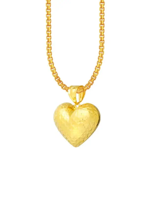 TOMEI Lusso Italia Heart Pendant, Yellow Gold 916