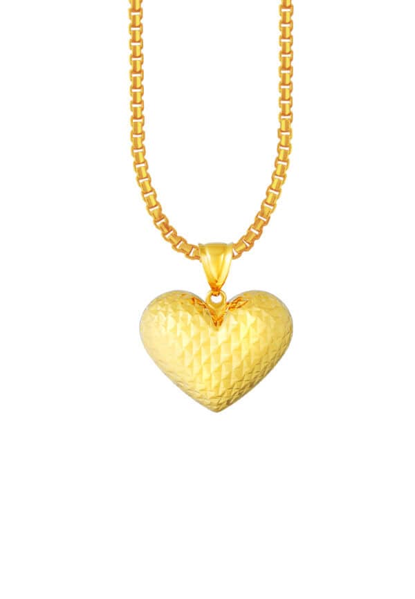 TOMEI Lusso Italia Heart Pendant, Yellow Gold 916