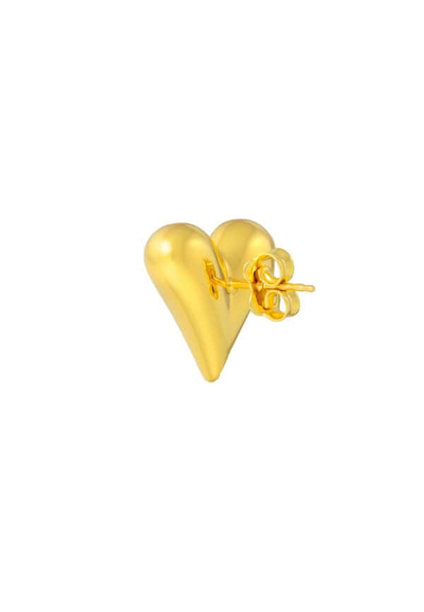 TOMEI Lusso Italia Heart Earrings, Yellow Gold 916
