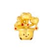 TOMEI Chomel Collection Money Plant Charm, Yellow Gold 916
