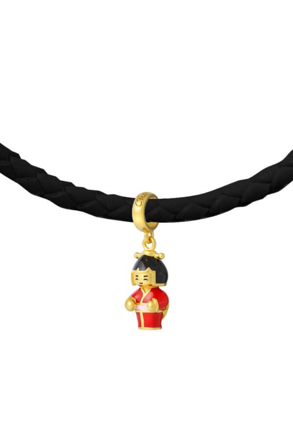 TOMEI Chomel Collection Lady Kimono Charm, Yellow Gold 916