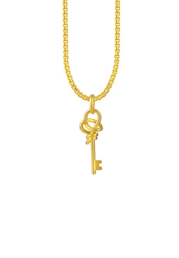 TOMEI Key Pendant, Yellow Gold 916