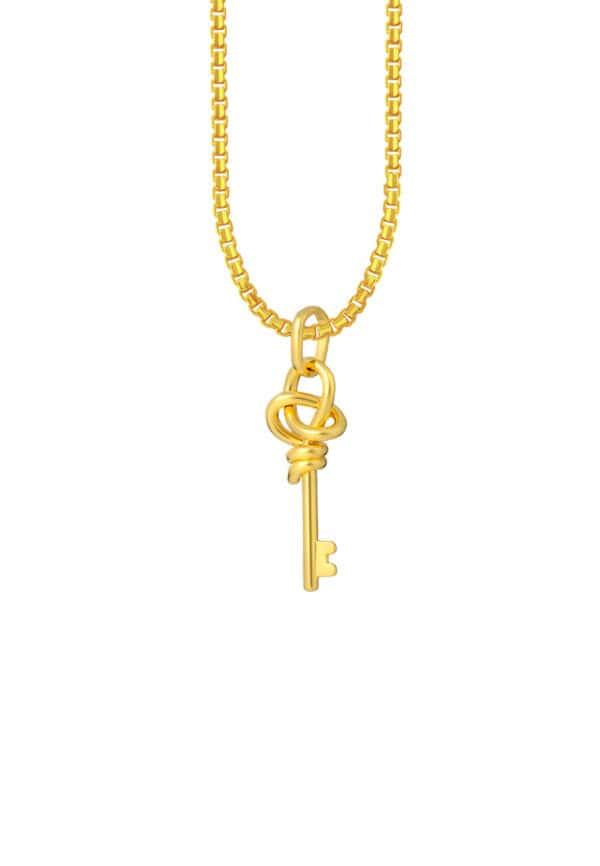 TOMEI Key Pendant, Yellow Gold 916