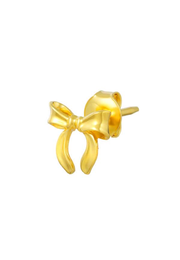 TOMEI Ribbon Earrings, Yellow Gold 916