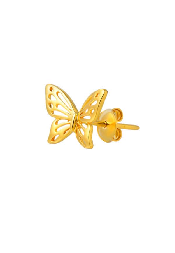 TOMEI Butterfy Earrings, Yellow Gold 916