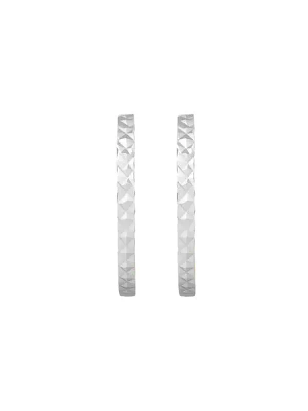 TOMEI Dual-Tone Loop Earrings, Yellow Gold 916