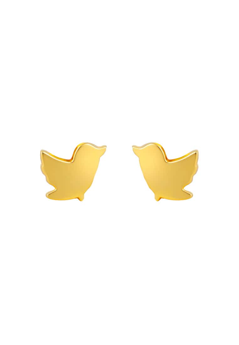 TOMEI Lusso Italia Bird Earrings, Yellow Gold 916