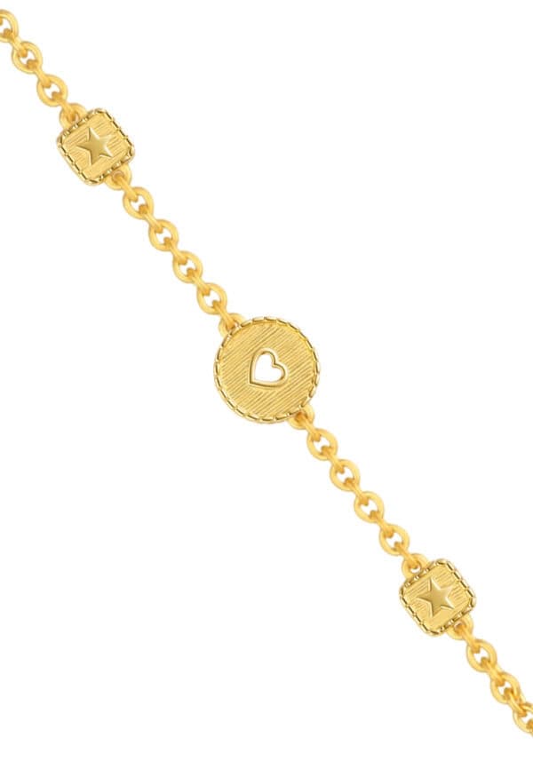 TOMEI x Prima Gold Geometric Bracelet, Yellow Gold 999