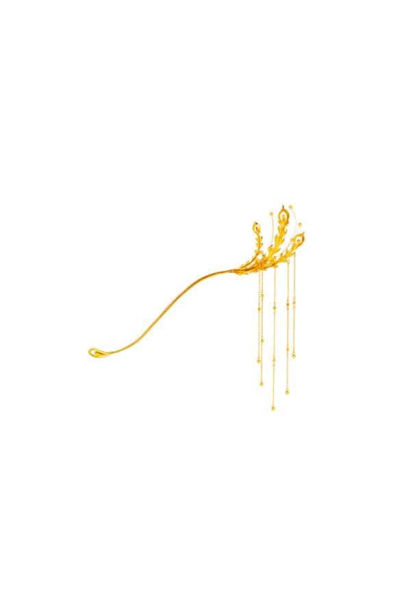 TOMEI x Xifu  【凤凰于飞-发簪】Hairpin, Yellow Gold 999