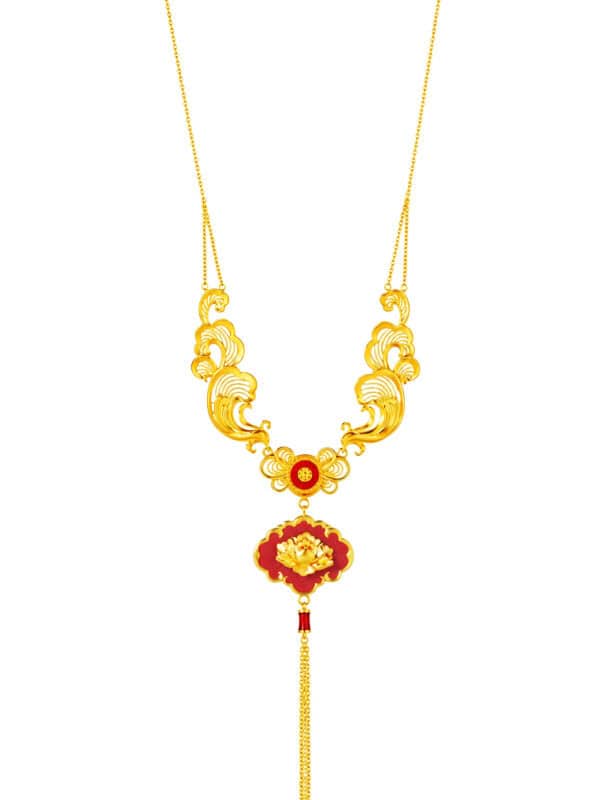 TOMEI x Xifu 【鸾凤缔缘】Necklace, Yellow Gold 999