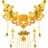 TOMEI x Xifu 【凤栖牡丹 II】Necklace, Yellow Gold 999