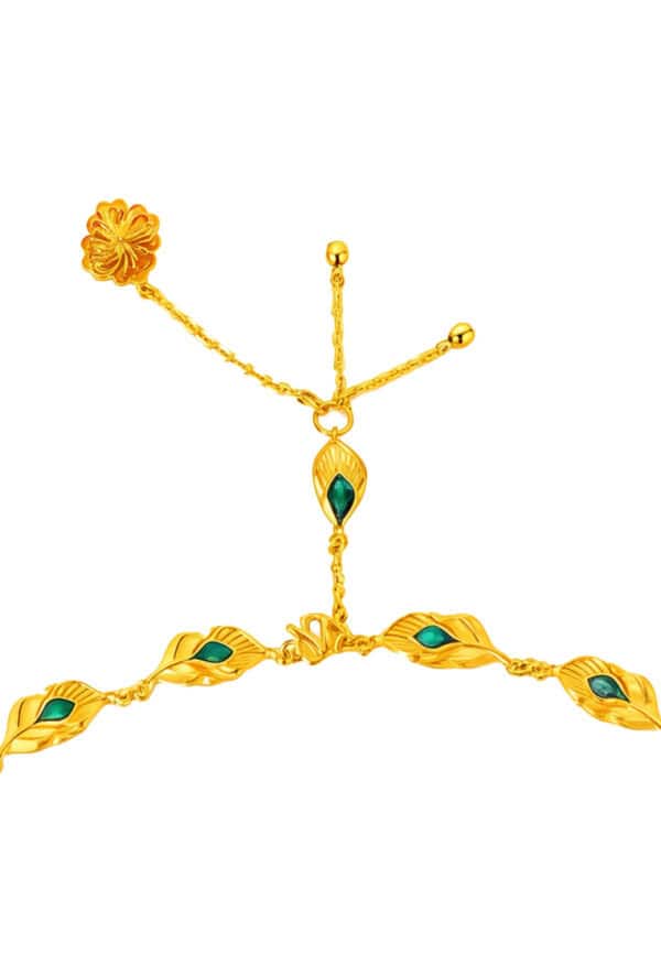 TOMEI x Xifu 【凤栖牡丹 II】Necklace, Yellow Gold 999