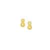 TOMEI x Prima Gold Geometric Earrings, Yellow Gold 999