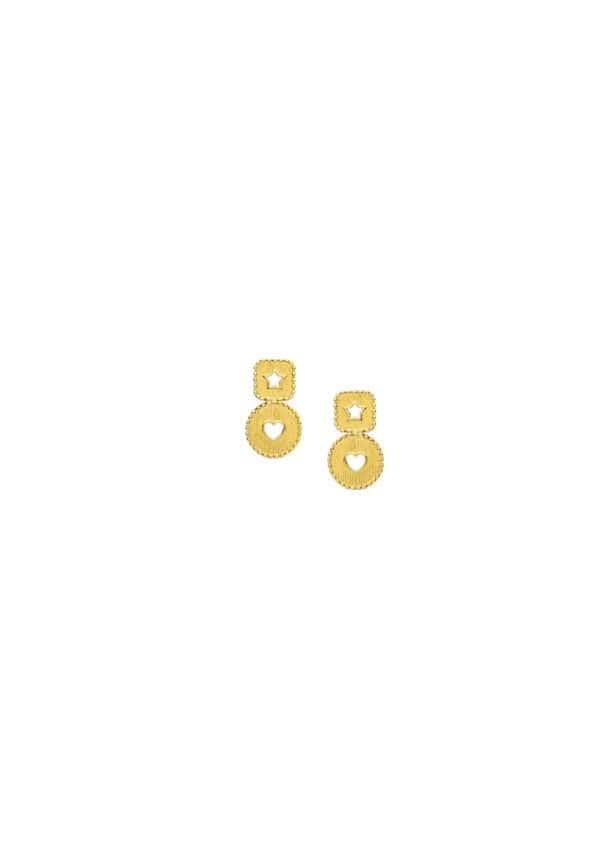 762_0007_Geometry 111E4342 TOMEI x Prima Gold Geometric Earrings, Yellow Gold 999