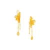 TOMEI x Xifu  【凤栖牡丹 II】Earrings, Yellow Gold 999