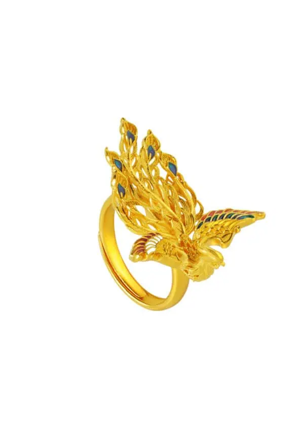 762_0019_DSC03776 TOMEI x Xifu 【凤栖牡丹 II】Ring, Yellow Gold 999