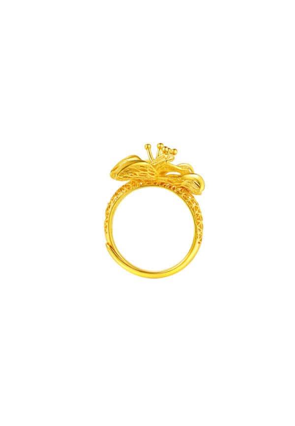 TOMEI x Xifu  【玉兰花开】Ring, Yellow Gold 999