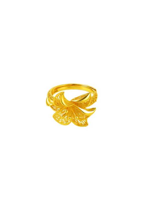 TOMEI x Xifu  【玉兰花开】Ring, Yellow Gold 999