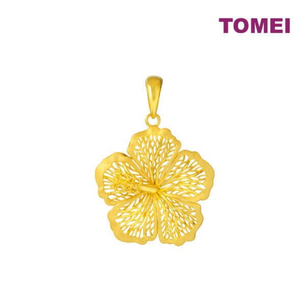 TOMEI Flower Pendant, Yellow Gold 916