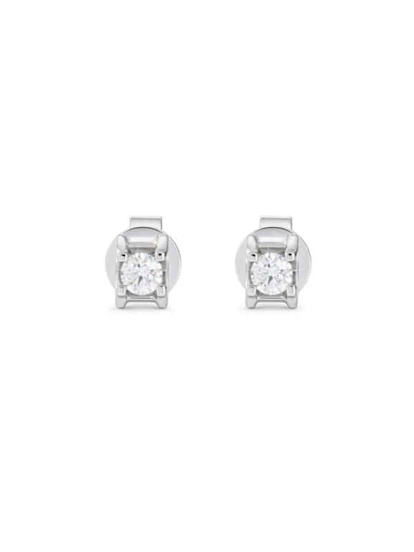 TOMEI Diamond Earrings, White Gold 585