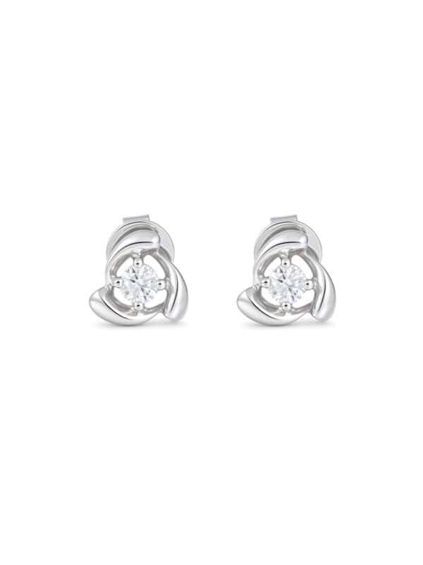 TOMEI Diamond Earrings, White Gold 375