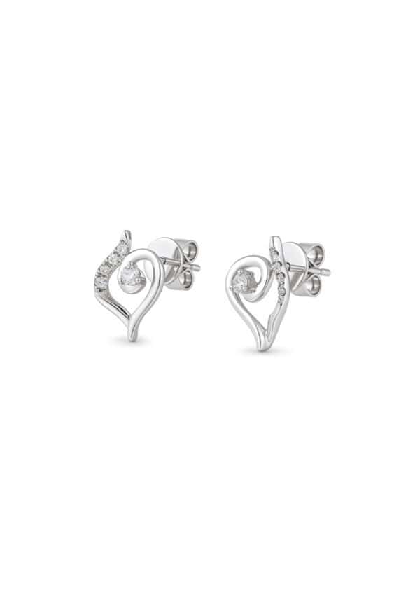 TOMEI Diamond Earrings, White Gold 375